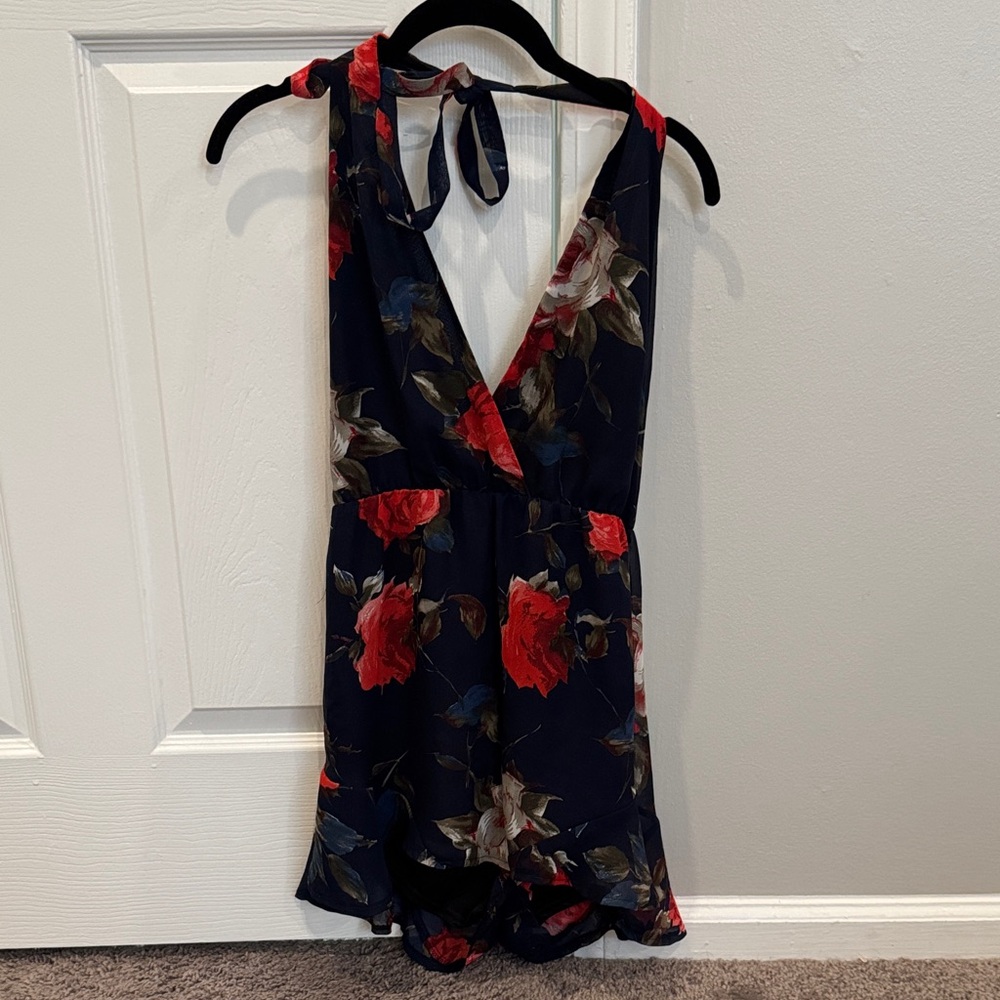 Floral Halter Romper